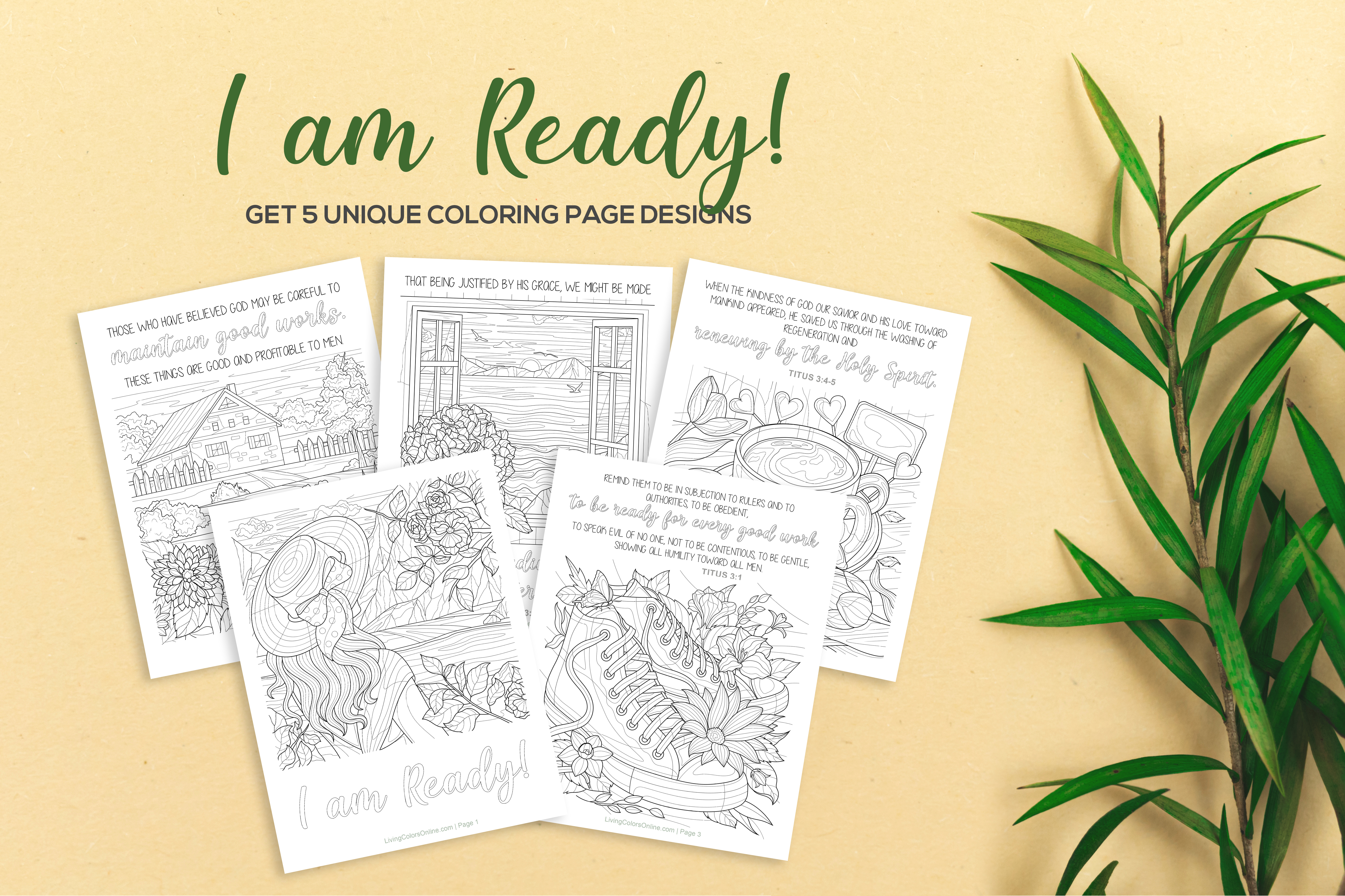 Scripture coloring pages